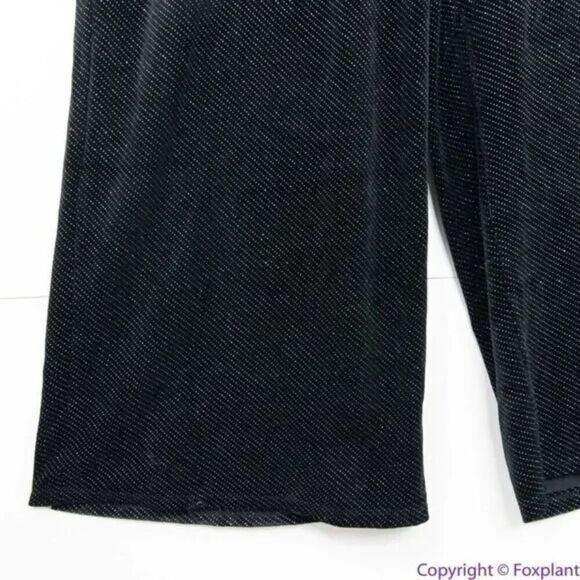 NEW Eloquii‎ black Strong Shoulder Velvet Jumpsuit glitter , 22 - Picture 12 of 16